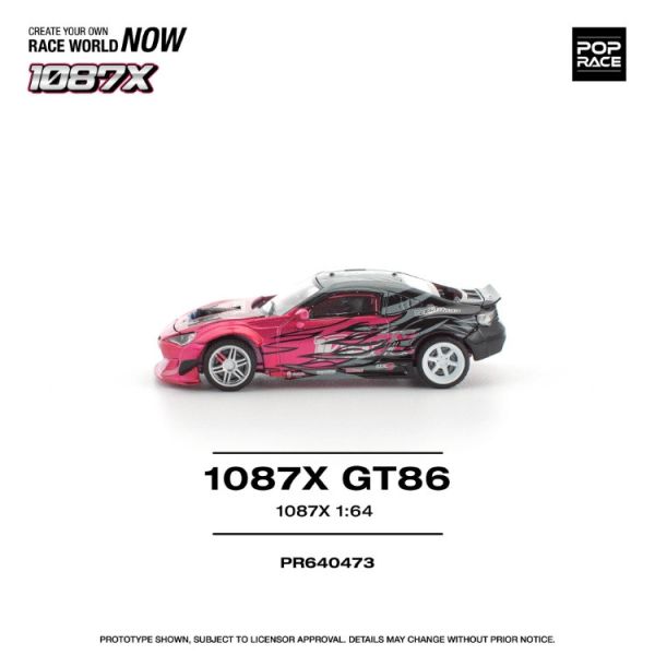 (預購) POP RACE 1/64 豐田 TOYOTA GT86 1087車隊x GT86 特別式樣 PR640473 20251031 POP RACE 1/64 豐田 TOYOTA GT86 1087車隊x GT86 特別式樣 PR640473