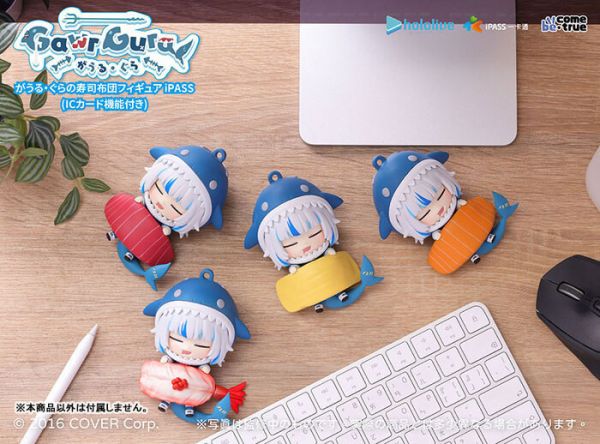 Hololive production Gawr Gura 壽司小被被造型一卡通 (鮪魚) Hololive production Gawr Gura 壽司小被被造型一卡通 (鮪魚)