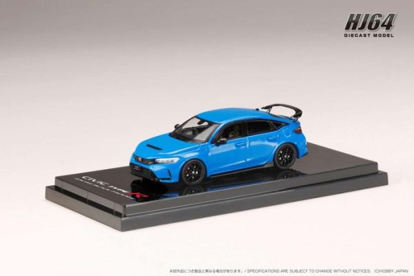 Hobby JAPAN 1/64 本田 Honda CIVIC TYPE R (FL5) RACING BLACK Package 2025 珍珠藍 賽車黑化特式套件 HJ644063BL Hobby JAPAN 1/64 本田 Honda CIVIC TYPE R (FL5) RACING BLACK Package 2025 珍珠藍 賽車黑化特式套件 HJ644063BL