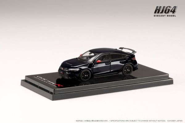 Hobby JAPAN 1/64 本田 Honda CIVIC TYPE R (FL5) RACING BLACK Package 珍珠黑 賽車黑化特式套件 HJ645063BK Hobby JAPAN 1/64 本田 Honda CIVIC TYPE R (FL5) RACING BLACK Package 珍珠黑 賽車黑化特式套件 HJ645063BK