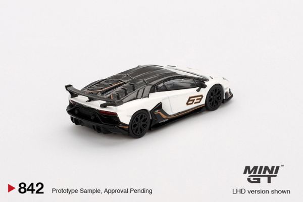 MINIGT 1/64 藍寶堅尼 Lamborghini Aventador SVJ 63  Bianco Asopo LHD 左駕 MGT00842-L MINIGT 1/64 藍寶堅尼 Lamborghini Aventador SVJ 63  Bianco Asopo LHD 左駕 MGT00842-L