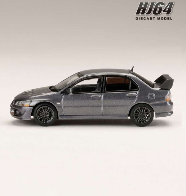 Hobby JAPAN 1/64 三菱 MITSUBISHI LANCER EVOLUTION 8 MR GSR + 展示引擎 灰銀 Hobby JAPAN 1/64 三菱 MITSUBISHI LANCER EVOLUTION 8 MR GSR + 展示引擎 灰銀