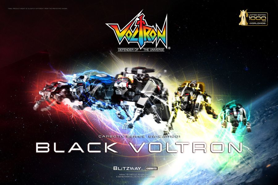 [黑色限定版] Blitzway CARBOTIX Voltron 五獅合體 百獸王 聖戰士 本體＆專用武器收納底座 分別販售 [黑色限定版] Blitzway CARBOTIX Voltron 五獅合體 百獸王 聖戰士 本體＆專用武器收納底座 分別販售