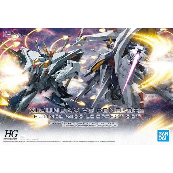 BANDAI 1/144 HGUC Ξ鋼彈 VS 潘娜洛普 感應飛彈特效套組 機動戰士鋼彈 閃光的哈薩威 組裝模型 BANDAI,1/144,HGUC,Ξ鋼彈,VS,潘娜洛普,感應飛彈特效套組,組裝模型,