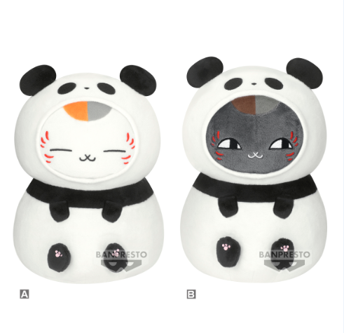 BANPRESTO 景品 夏目友人帳 絨毛玩偶 熊貓貓咪老師 22cm 全2種 隨機2入販售 BANPRESTO 景品 夏目友人帳 絨毛玩偶 熊貓貓咪老師 22cm 全2種 隨機2入販售