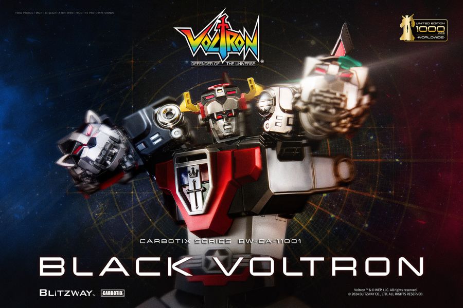 [黑色限定版] Blitzway CARBOTIX Voltron 五獅合體 百獸王 聖戰士 本體＆專用武器收納底座 分別販售 [黑色限定版] Blitzway CARBOTIX Voltron 五獅合體 百獸王 聖戰士 本體＆專用武器收納底座 分別販售