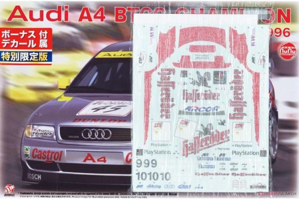 (預購) PLATZ 1/24 奧迪A4 Quattro 1996 BTCC冠軍 附Abt Sportsline車隊貼紙 PN24035SK 組裝模型 20260609 PLATZ 1/24 奧迪A4 Quattro 1996 BTCC冠軍 附Abt Sportsline車隊貼紙 PN24035SK 組裝模型