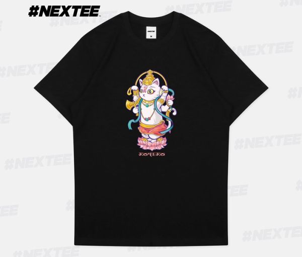 NEXTee KONEKO 貓神 短袖T恤 黑色 NEXTee KONEKO 貓神 短袖T恤 黑色