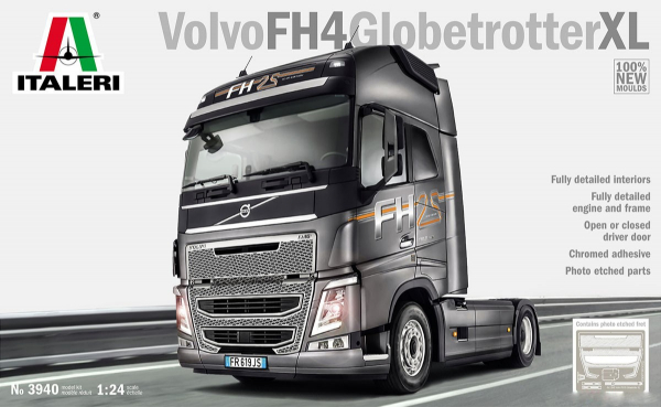 ITALERI 義大利模型 1/24 NO.3940 Volvo FH4 Globetrotter XL 組裝模型 ITALERI,義大利模型,1/24,NO.3940,Volvo FH4 Globetrotter XL,組裝模型