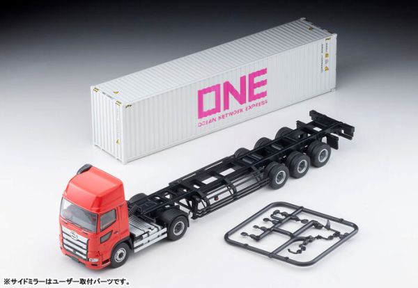 TOMYTEC 1/64 TLV-N292d 日野 Hino Profia 40ft 海上貨櫃拖車 東邦車輛 TC36H1C34 Ocean Network Express (ONE) Gray Container TOMYTEC 1/64 TLV-N292d 日野 Hino Profia 40ft 海上貨櫃拖車 東邦車輛 TC36H1C34 Ocean Network Express (ONE) Gray Container