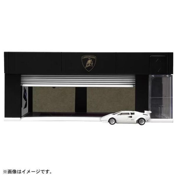 TOMICA 多美小汽車 LED電動鐵捲門車庫 藍寶堅尼展示中心式樣 附LP500S特典小車 TOMICA 多美小汽車 LED電動鐵捲門車庫 藍寶堅尼展示中心式樣 附LP500S特典小車
