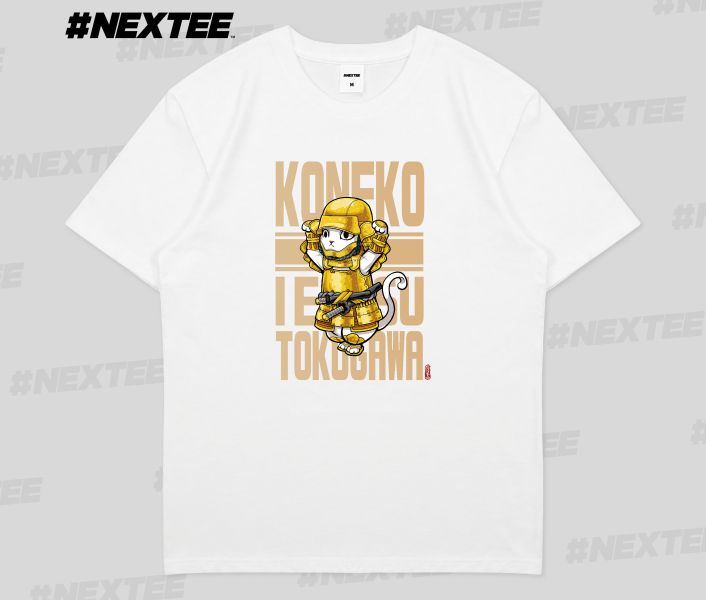 NEXTee KONEKO 德川家康 短袖T恤 白色＆黑色 NEXTee KONEKO 德川家康 短袖T恤 白色＆黑色