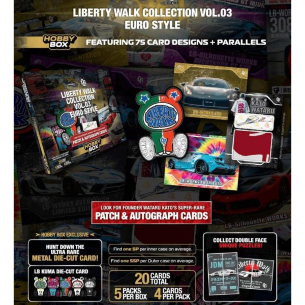 (預購) TARMAC CARDS LB收藏卡組第三彈 Liberty Walk Collection Vol.03 Euro Style-Hobby 一中盒5包入販售 TC-LBC-H03 20260906 TARMAC CARDS LB收藏卡組第三彈 Liberty Walk Collection Vol.03 Euro Style-Hobby 一中盒5包入販售 TC-LBC-H03