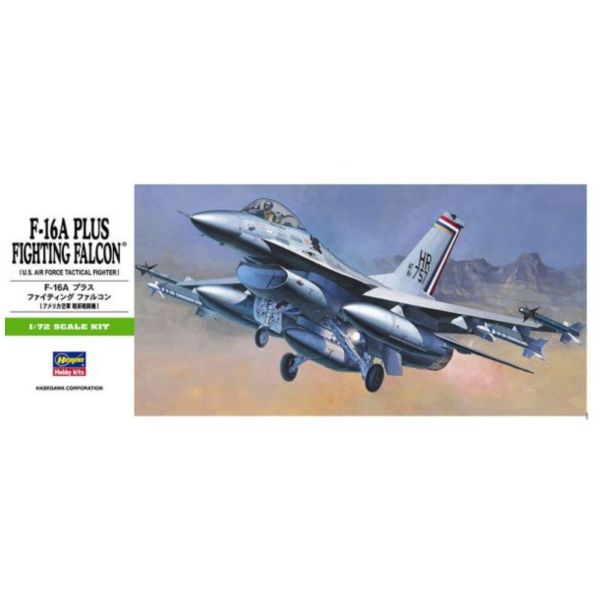 HASEGAWA 長谷川 1/72 F-16A Plus Fighting Falcon 組裝模型 HASEGAWA 長谷川 1/72 F-16A Plus Fighting Falcon 組裝模型