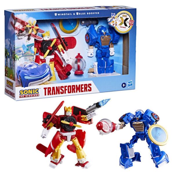 Hasbro 孩之寶 變形金剛聯名系列音速小子5吋 Wingtail&Blue Booster 可動完成品 Hasbro 孩之寶 變形金剛聯名系列音速小子5吋 Wingtail&Blue Booster 可動完成品