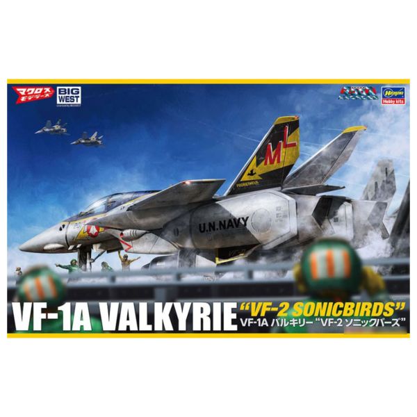 HASEGAWA 長谷川 1/48 超時空要塞 MACROSS VF-1A 女武神 VF-2 Sonic Birds 組裝模型 HASEGAWA 長谷川 1/48 超時空要塞 MACROSS VF-1A 女武神 VF-2 Sonic Birds 組裝模型