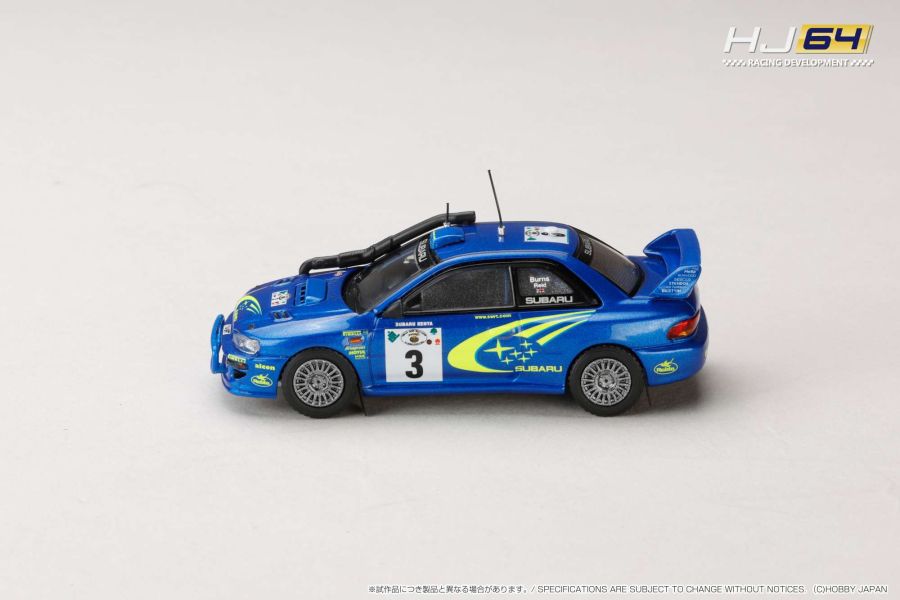 Hobby JAPAN 1/64 速霸陸 SUBARU IMPREZA WRC 2000 SAFARI #3 大賽3號車 HJR646041E Hobby JAPAN 1/64 速霸陸 SUBARU IMPREZA WRC 2000 SAFARI #3 大賽3號車 HJR646041E