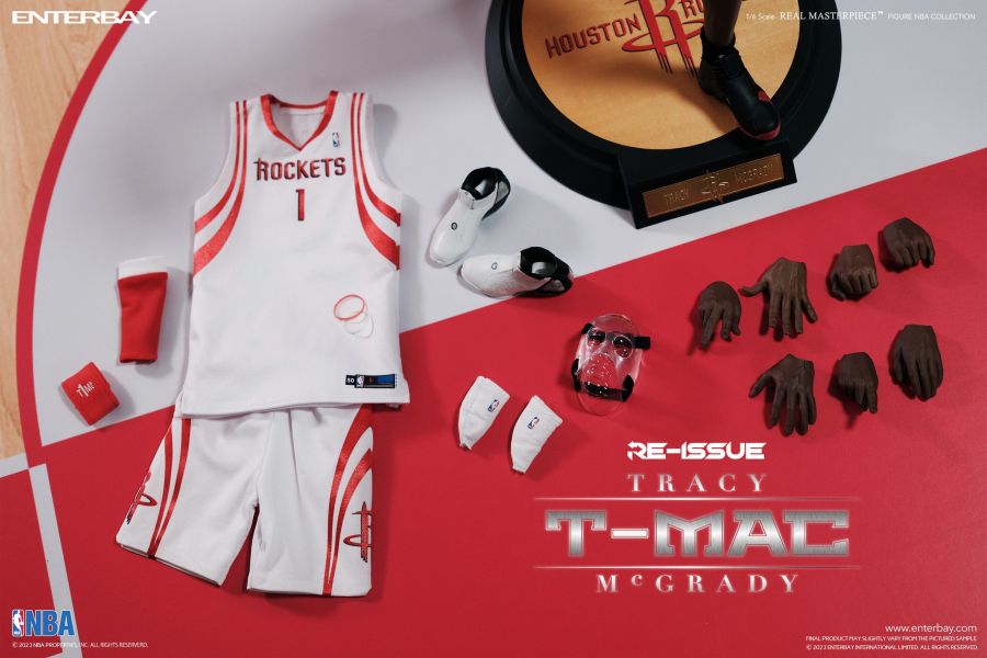 絕版斷貨中 ENTERBAY 1/6 NBA系列 崔西•麥葛瑞迪 Tracy McGrady T-Mac 休士頓火箭隊 可動完成品 ENTERBAY 1/6 NBA系列 崔西•麥葛瑞迪 Tracy McGrady T-Mac 休士頓火箭隊 可動完成品