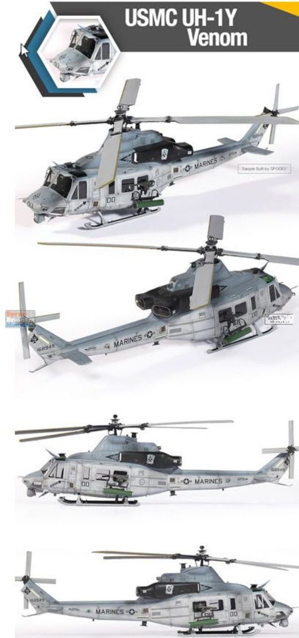 (預購) ACADEMY 1/35 USMC UH-1Y Venom 組裝模型 20251117 ACADEMY 1/35 USMC UH-1Y Venom 組裝模型