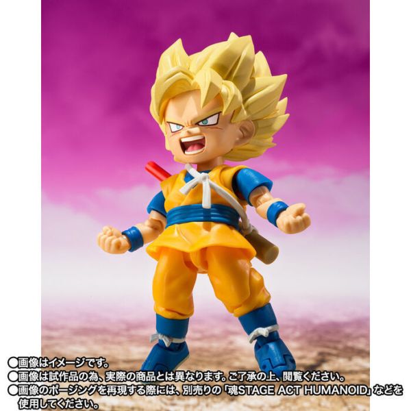 BANDAI S.H.F 七龍珠 超級賽亞人孫悟空(MINI)-DAIMA- 可動完成品 BANDAI S.H.F 七龍珠 超級賽亞人孫悟空(MINI)-DAIMA- 可動完成品