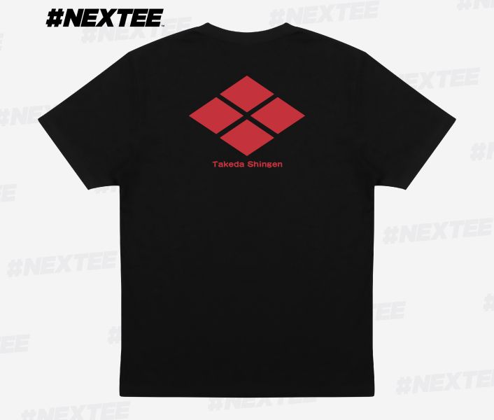NEXTee KONEKO 武田信玄 短袖T恤 白色＆黑色 NEXTee KONEKO 武田信玄 短袖T恤 白色＆黑色