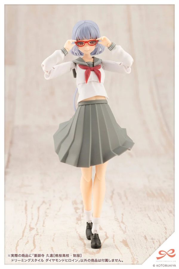 [壽屋限定] Kotobukiya 壽屋 1/10 創彩少女庭園 藥師寺久遠 櫻桃高校制服 夢想風 鑽石女主角 組裝模型 JK071 [壽屋限定] Kotobukiya 壽屋 1/10 創彩少女庭園 藥師寺久遠 櫻桃高校制服 夢想風 鑽石女主角 組裝模型 JK071