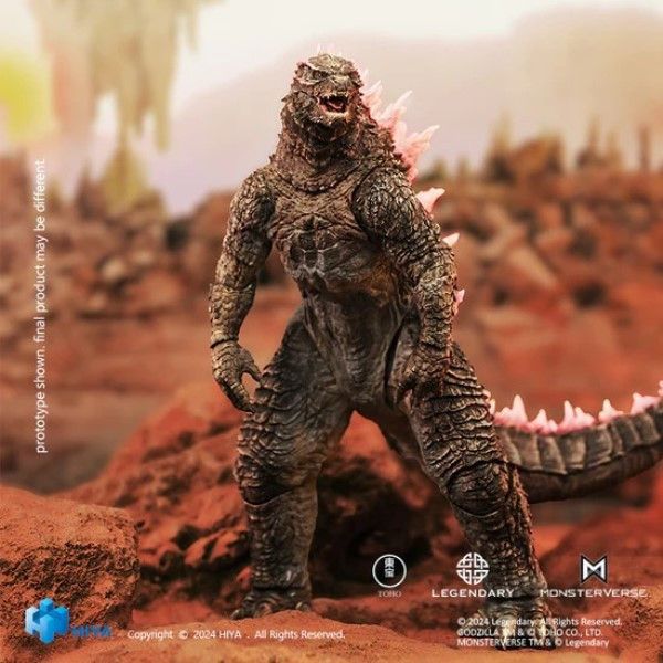 Hiya Toys EBS 哥吉拉⼤戰⾦剛2 帝國崛起哥吉拉 Evolved 粉色背脊 可動完成品 Hiya Toys EBS 哥吉拉⼤戰⾦剛2 帝國崛起哥吉拉 Evolved 粉色背脊 可動完成品