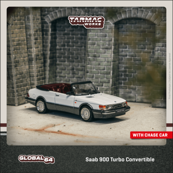 TARMAC WORKS 1/64 紳寶 Saab 900 Turbo Convertible White T64G-067-WH TARMAC WORKS 1/64 紳寶 Saab 900 Turbo Convertible White T64G-067-WH