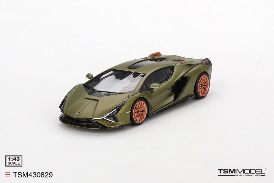 TSM MODEL 1/43 藍寶堅尼 Lamborghini Sian FKP 37 Verde Gea Matt TSM430829 TSM MODEL 1/43 藍寶堅尼 Lamborghini Sian FKP 37 Verde Gea Matt TSM430829