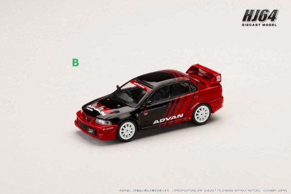 Hobby JAPAN 1/64 三菱 LANCER RS EVOLUTION 6 (CP9A) YOKOHAMA ADVAN COLOR HJ642033AV Hobby JAPAN 1/64 三菱 LANCER RS EVOLUTION 6 (CP9A) YOKOHAMA ADVAN COLOR HJ642033AV