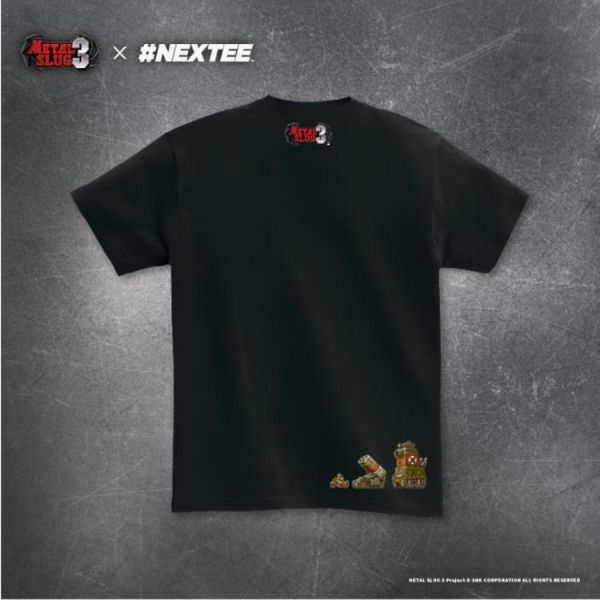 NEXTee 合金彈頭MetalSlug ENEMY-V 短袖T恤 黑&白 分別販售 NEXTee 合金彈頭MetalSlug ENEMY-V 短袖T恤 黑&白 分別販售
