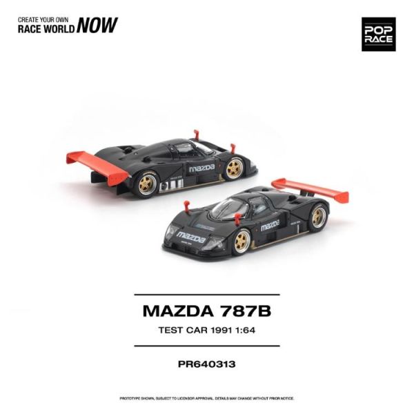 (預購) POP RACE 1/64 馬自達 MAZDA 787B 1991 TEST CAR PR640313 20260521 POP RACE 1/64 馬自達 MAZDA 787B 1991 TEST CAR PR640313