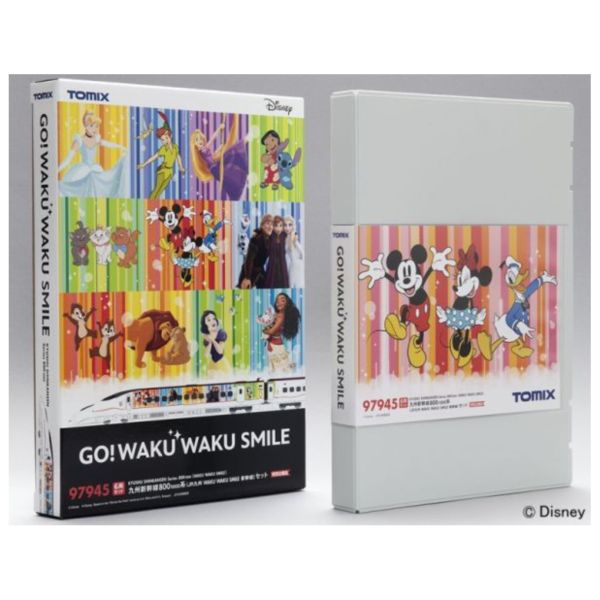 TOMIX N規 1/160 特別企劃品 迪士尼 九州新幹線 800-1000系 JR九州 WAKU WAKU SMILE 6輛套組 TOMIX N規 1/160 特別企劃品 迪士尼 九州新幹線 800-1000系 JR九州 WAKU WAKU SMILE 6輛套組