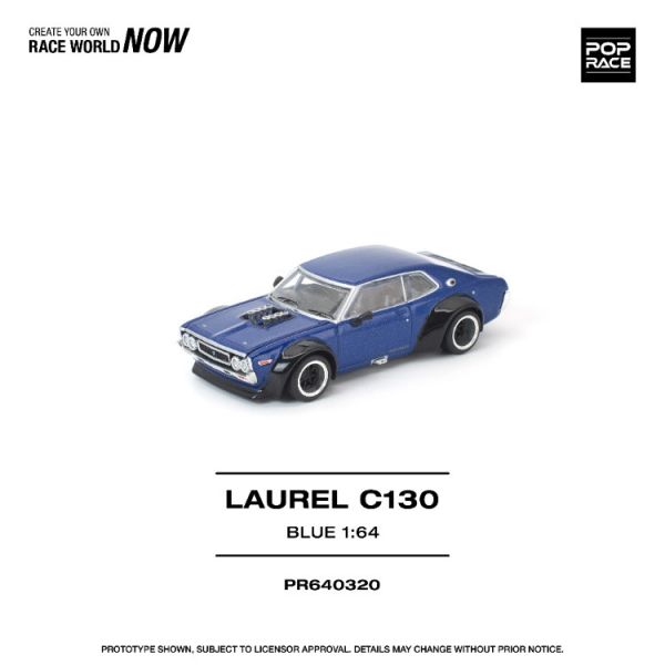 (預購) POP RACE 1/64 日產 Nissan LAUREL C130 BLUE 20260129 POP RACE 1/64 日產 Nissan LAUREL C130 BLUE