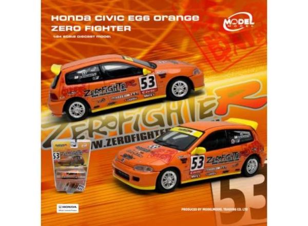 (預購) Model Model 1/64 本田 Honda Civic EG6 Orange Zero Fighter MM64-EG6-002 20260614 Model Model 1/64 本田 Honda Civic EG6 Orange Zero Fighter MM64-EG6-002