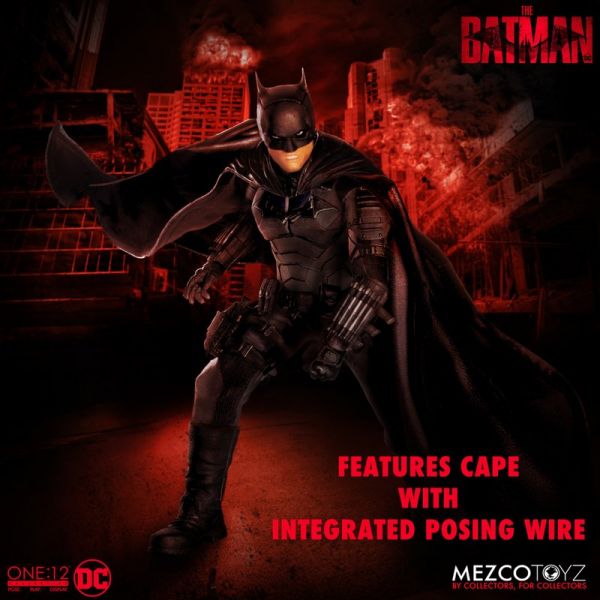 MEZCO TOYZ One: 12 Collective DC 蝙蝠俠2022 羅伯·派汀森 Robert Pattinson版 可動完成品 MEZCO TOYZ,One: 12 Collective,DC,蝙蝠俠2022,羅伯·派汀森,Robert Pattinson