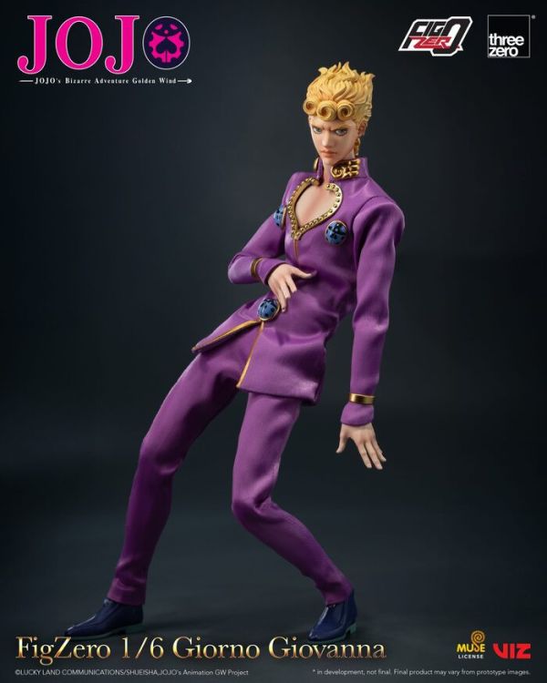 Threezero FigZero 1/6 JoJo的奇妙冒險 黃金之風 喬魯諾‧喬巴拿 29.3cm 3Z06576M0 可動完成品 Threezero FigZero 1/6 JoJo的奇妙冒險 黃金之風 喬魯諾‧喬巴拿 29.3cm 3Z06576M0 可動完成品