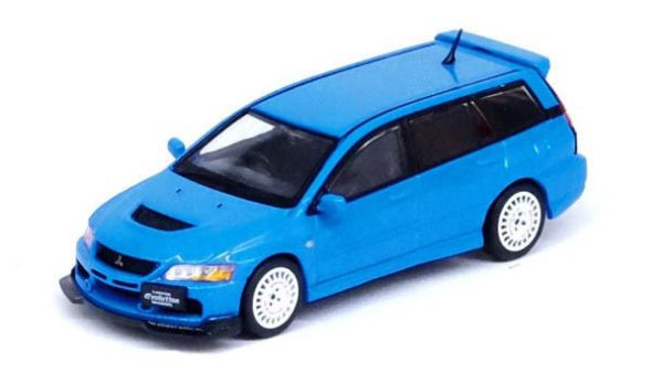 INNO64 1/64 三菱 MITSUBISHI LANCER EVOLUTION IX WAGON BLUE INNO64 1/64 三菱 MITSUBISHI LANCER EVOLUTION IX WAGON BLUE