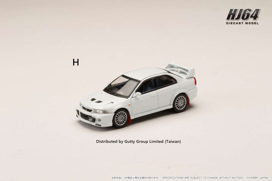Hobby JAPAN 1/64 三菱 MITSUBISHI LANCER GSR EVO6代(CP9A) 99年式 (附擋泥板) 蘇格蘭白 HJ642033AW Hobby JAPAN 1/64 三菱 MITSUBISHI LANCER GSR EVO6代(CP9A) 99年式 (附擋泥板) 蘇格蘭白 HJ642033AW