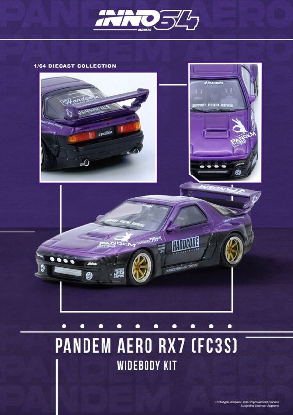 (預購) INNO64 1/64 馬自達 MAZDA RX7 (FC3S) "PANDEM ROCKET BUNNY" IN64-RX7FCP-PB (預購) INNO64 1/64 馬自達 MAZDA RX7 (FC3S) "PANDEM ROCKET BUNNY" IN64-RX7FCP-PB