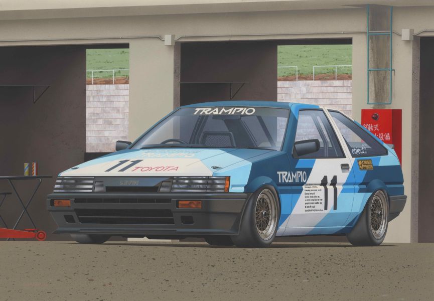 1/24 TRAMPIO LEVIN AE86 1985 動態底盤機構 FUJIMI 富士美 ID322 組裝模型 FUJIMI,1/24,RS,Ford,GT40,1966,Nissan,S15,Silvia,HONDA,Cyber,CR-X,Si,HKS,TOYOTA,CHASER,TOURER,