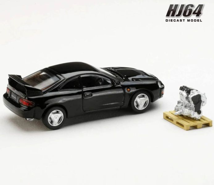 Hobby JAPAN 1/64 豐田 Toyota CELICA GT-FOUR WRC版 含3S-GTE展示引擎 黑色 Hobby JAPAN 1/64 豐田 Toyota CELICA GT-FOUR WRC版 含3S-GTE展示引擎 黑色