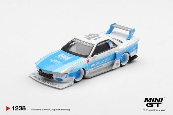 (預購) [吊卡版] MINIGT 1/64 日產 Nissan Skyline GT-R (R32) LBWK Kaido Works AMOCULTURE RHD MGT01238-BL 20260507 [吊卡版] MINIGT 1/64 日產 Nissan Skyline GT-R (R32) LBWK Kaido Works AMOCULTURE RHD MGT01238-BL