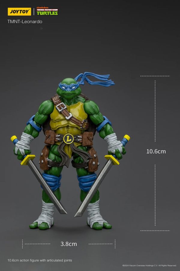 JOYTOY 1/18 忍者龜 萊昂納多 李奧納多 JT6892 可動完成品 JOYTOY 1/18 忍者龜 萊昂納多 李奧納多 JT6892 可動完成品