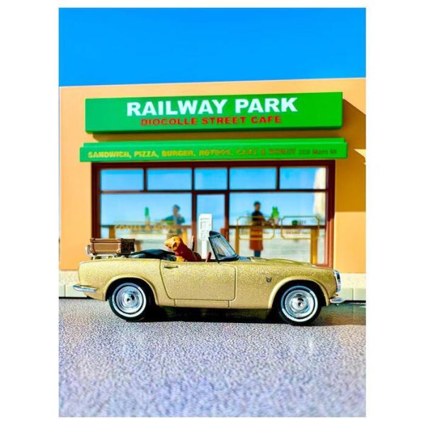TOMYTEC 1/64 本田 Diocolle 64 # Car Snap 27a Cafe Terras 2 Includes TLV Honda S800 TOMYTEC 1/64 本田 Diocolle 64 # Car Snap 27a Cafe Terras 2 Includes TLV Honda S800