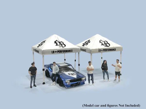 American Diorama 1:64 微縮場景 Liberty Walk 自由步行帳篷2入組  - LBWK官方授權商品 American Diorama 1:64 微縮場景 Liberty Walk 自由步行帳篷2入組  - LBWK官方授權商品