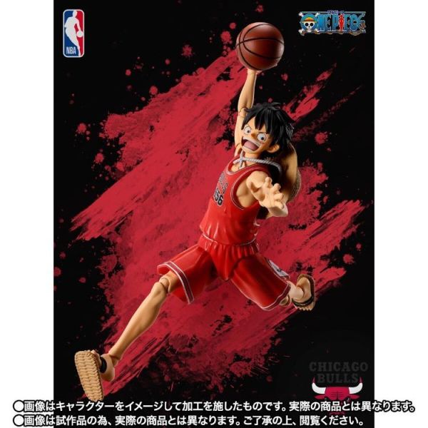 (預購) BANDAI S.H.Figuarts SHF 航海王 ONE PIECE×NBA 魯夫 公牛隊 BULLS ver. 可動完成品 20260420 BANDAI S.H.Figuarts SHF 航海王 ONE PIECE×NBA 魯夫 公牛隊 BULLS ver. 可動完成品