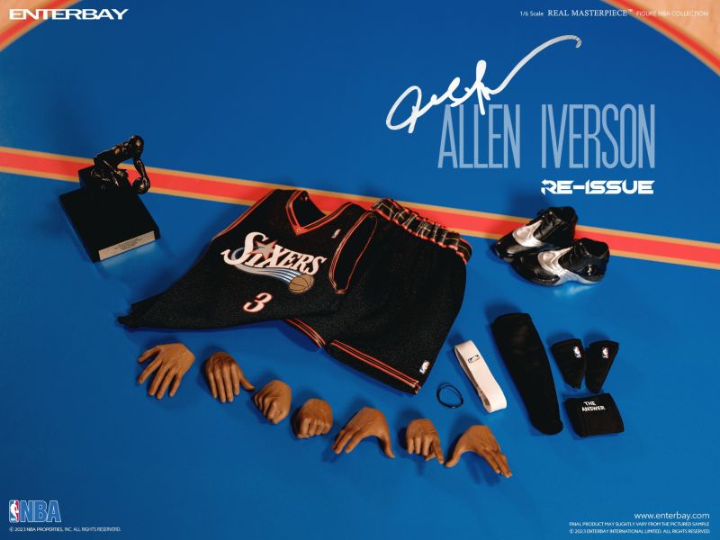 絕版斷貨中 ENTERBAY 1/6 NBA系列 Allen Iverson 艾倫·艾佛森 費城76人隊 限量復刻版 永遠的戰神 可動完成品 ENTERBAY 1/6 NBA系列 Allen Iverson 艾倫·艾佛森 費城76人隊 限量復刻版 可動完成品