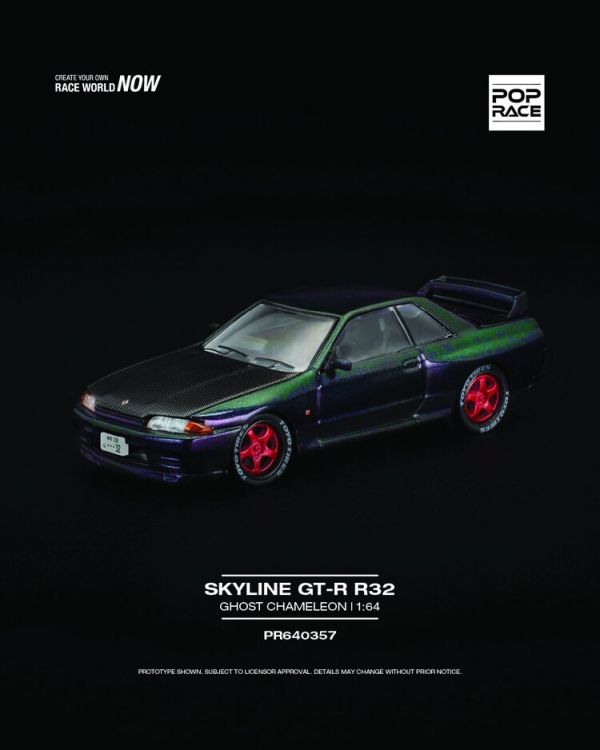 (預購) POP RACE 1/64 日產 Nissan SKYLINE GT-R R32 GHOST CHAMELEON (預購) POP RACE 1/64 日產 Nissan SKYLINE GT-R R32 GHOST CHAMELEON