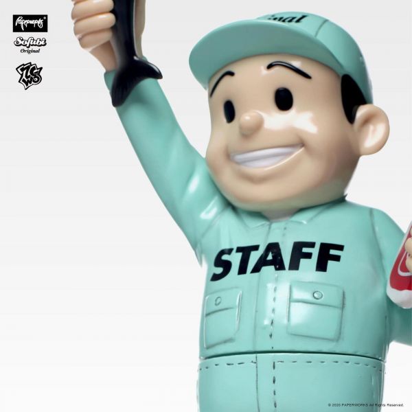 ZCWO x PAPERWORKS Supermarket Staff 超市職員 Ben  靜態完成品 27公分 ZCWO x PAPERWORKS,Supermarket Staff,超市職員, Ben,靜態完成品,27公分,